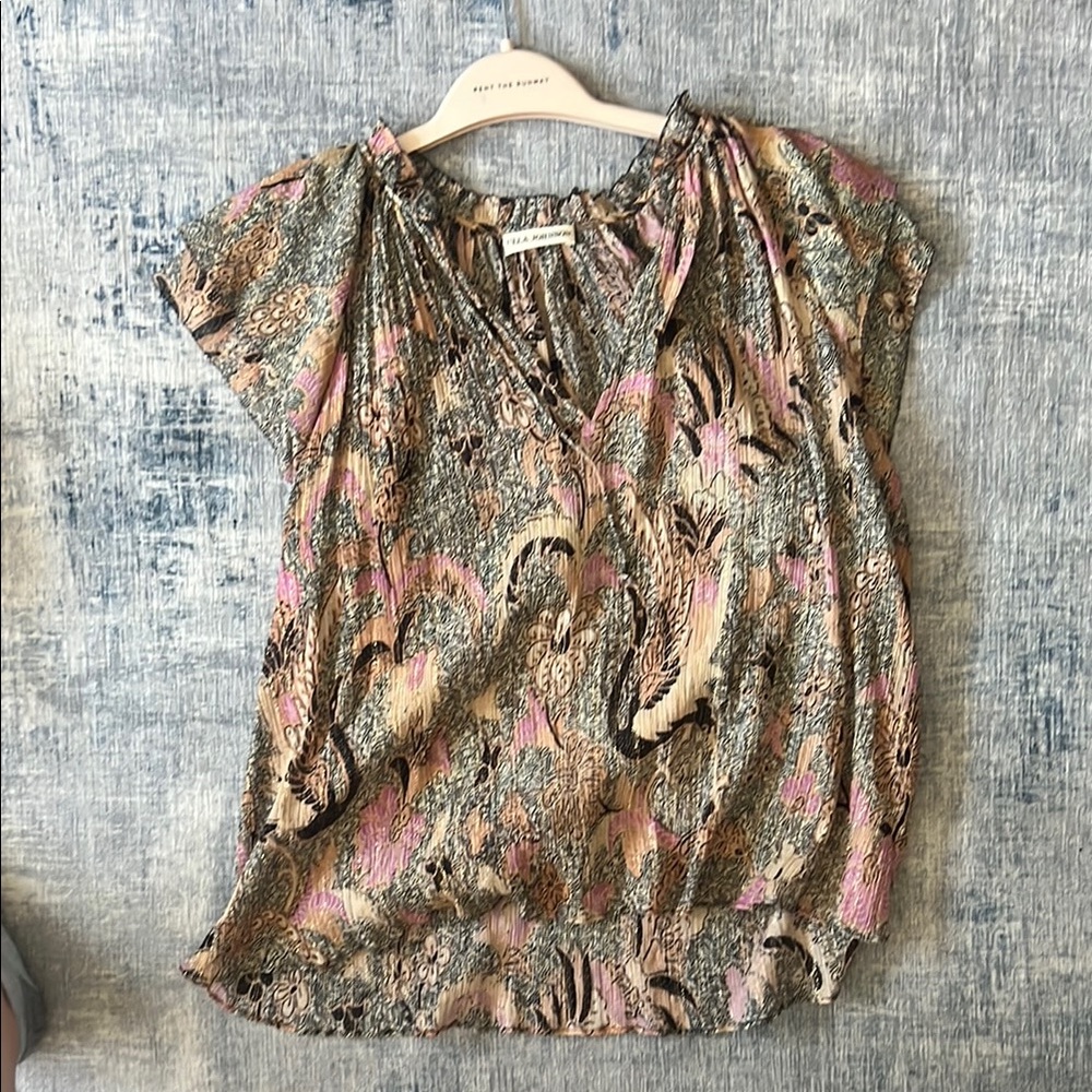 Ulla Johnson size 6 silk/cotton Ida Ruffled Printed